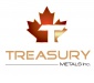 TREASURY METALS ANNOUNCES CLOSING OF EQUITY FINANCING FOR PROCEEDS $3.5mio